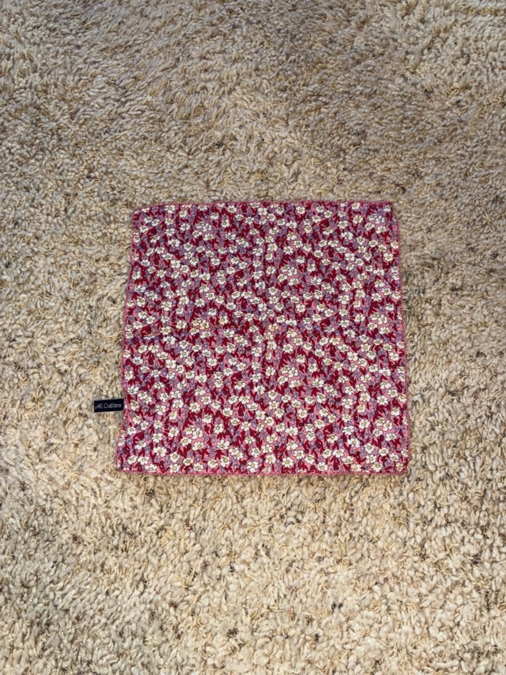Pink Floral Pocket Square